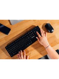 EVEREST KM-7500 Siyah Kablosuz Q Multimedia Klavye + Mouse Set
